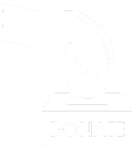 Hands Donating money into donation jar